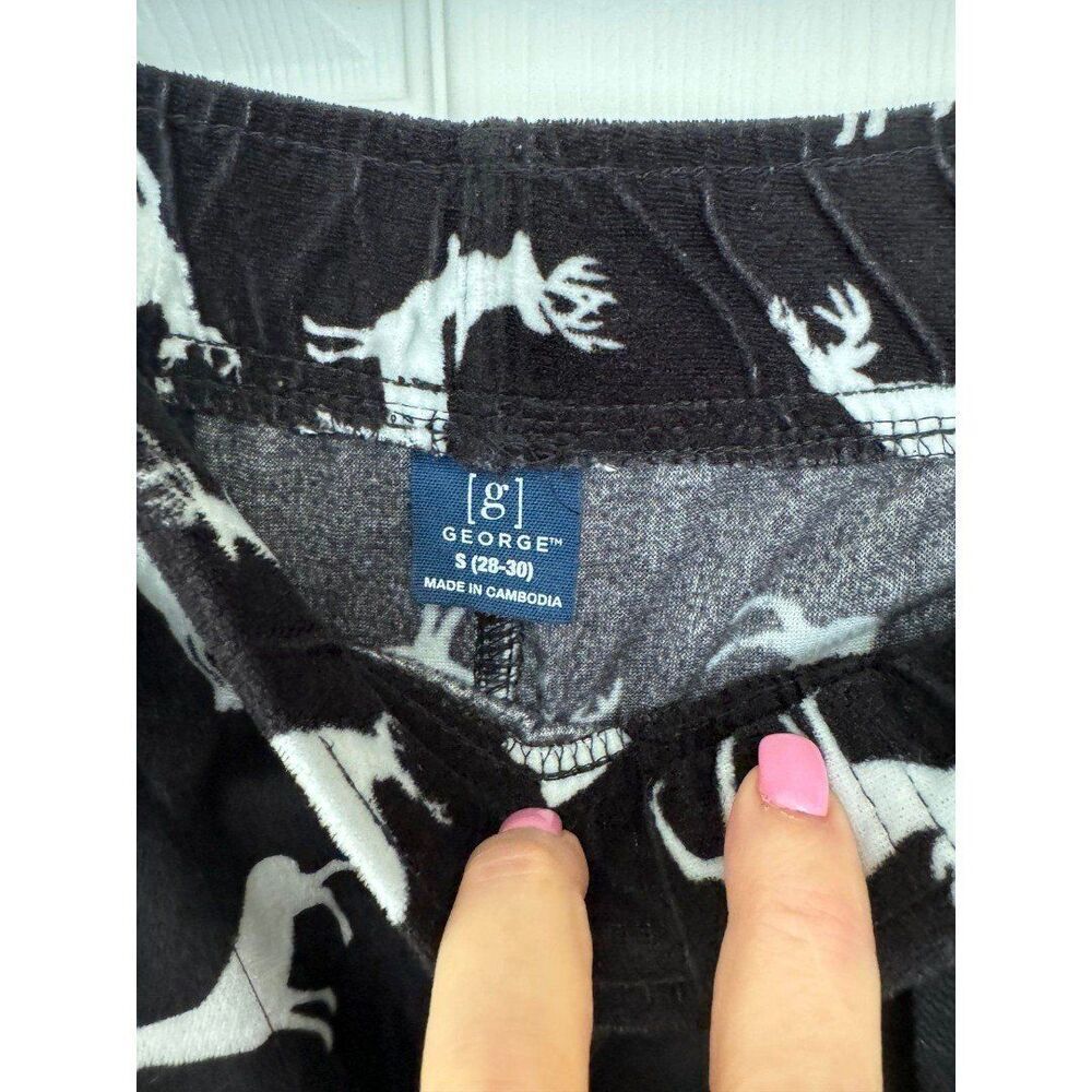 Fleece reindeer pajama bottoms size small - Picture 2 of 3